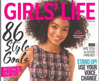 Girls' Life magazine cover featuring Yara Shahidi
